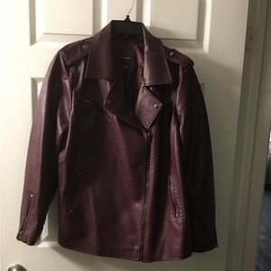 Wine color - motorcycle/bomber jacket…